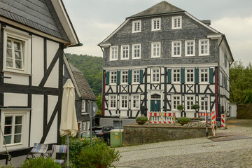 The traditional houses of Freudenburg in Germany