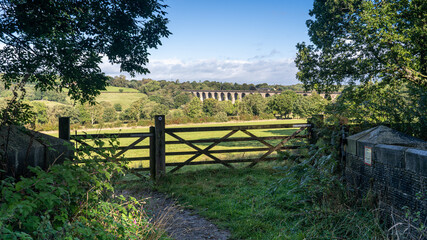 Scenic View of Crimple Railway Viaduct near Harrogate, North Yorkshire