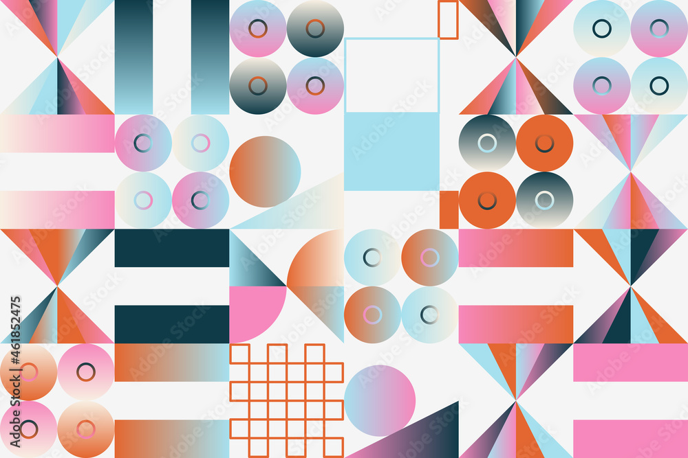 Poster abstract vector pattern design elements
