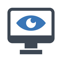 Computer private eye icon