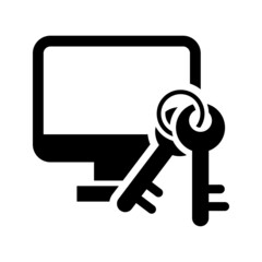 Computer security key icon
