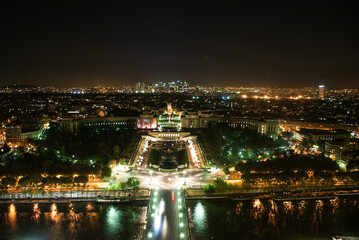Fototapeta na wymiar Eiffel Tower ,tower, Paris, France Night time