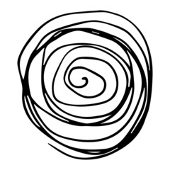 Hand drawn abstract shapes, textures. Vector design elements, background texture, points, strokes, ornament in grunge style. Scribbles handwritten with pen or pencil. Simple vector geometric texture.