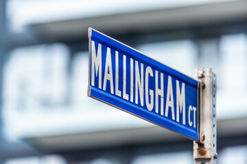 the Mallingham Court sign