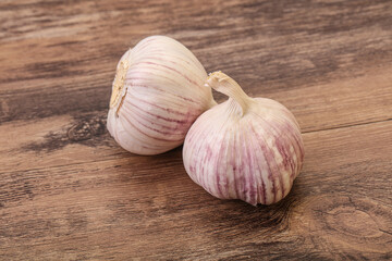 Fresh ripe and tasty garlic