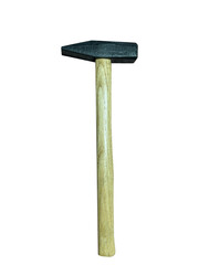 Hammer is isolated on the white background 