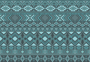Indian pattern tribal ethnic motifs geometric seamless vector background. Fashionable indonesian tribal motifs clothing fabric textile print traditional design with triangle and rhombus shapes.