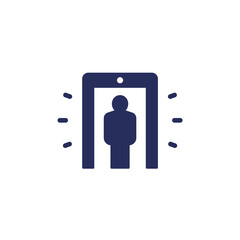 metal detector scanner, gate icon