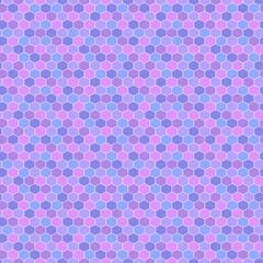 Hexagonal mesh seamless pattern. Abstract mosaic background. Geometric ornament. Design elements. Vector illustration.