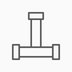 pipe icon, plumbing vector, water pipe illustration
