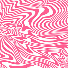 Distorted ink stripes square background