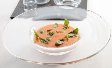 Sopa o crema de calabaza comida saludable para una dieta vegetariana. Pumpkin cream soup or healthy food for a vegetarian diet