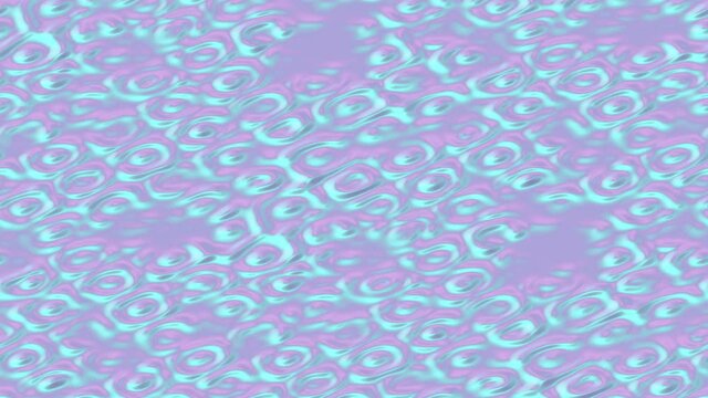 The animation iridescent pattern with abstract circle elements, flowing reflection wallpaper, background with elegance design, loopable stock video