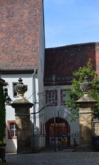Historische Bauwerke in der Altstadt von Weimar, Thüringen