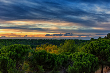 Belleza natural al atardecer en Coca, Segovia