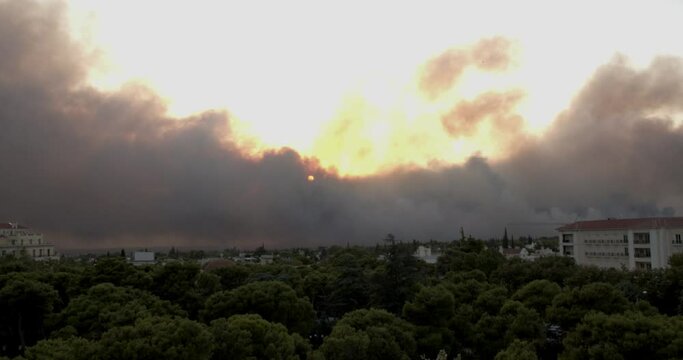 fire and smoke