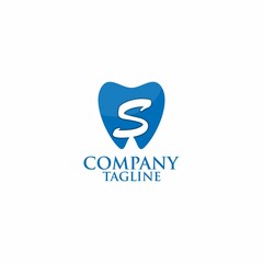 letter s dental logo design