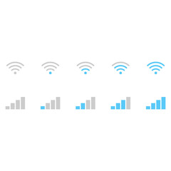 Wireless wifi blue icon