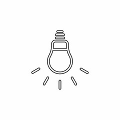 Light Bulb icon set. Vector illustration.