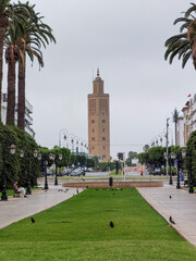Mosque in Rabat next to the main railway station