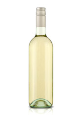 glass bottle with wine