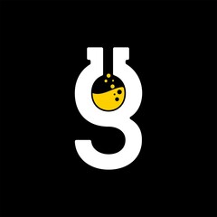 aimple typography g lab vector logo