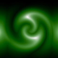 abstract green background. seamless and soft green swirl on dark background