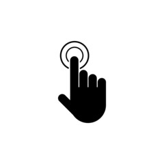 Obraz premium hand click icon, hand vector, click illustration