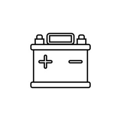car battery icon, car vector, battery illustration