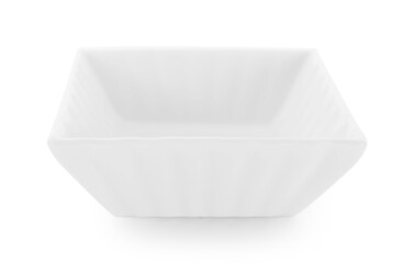 empty white bowl on white background