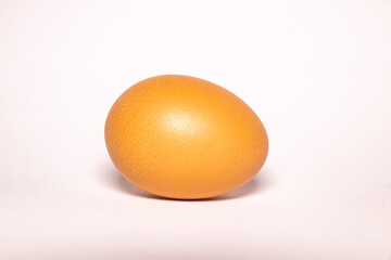 Eggs taken on a white background look comfortable