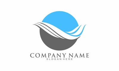 Fototapeta premium Wave modern icon logo