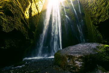 Fototapeta na wymiar Hidden waterfall