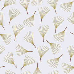 Christmas tree twig seamless pattern.Winter collection.