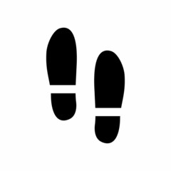 Shoe print icon. Simple, high quality and suitable for your design. Flat design vector illustration on a white background.