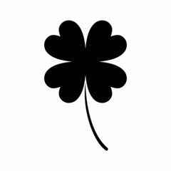 Four leaf clover icon, lucky and fortune symbol. High quality and suitable for your design. Flat design vector illustration on a white background.