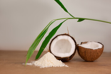 coconut and coconut flour.