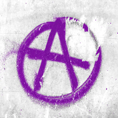 Symbol of anarchy - obrazy, fototapety, plakaty