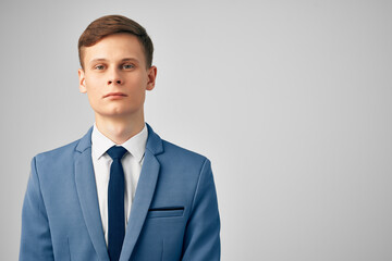 man with a jacket in a tie executive manager office