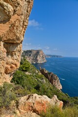 Fototapeta na wymiar Route of the cliffs of Benitatxell