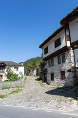 Old traditional stone house in small mountain village