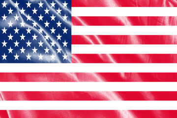 Naklejka premium Flag painted on the silk background