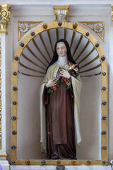 Saint Therese of Lisieux, altar of the Sacred Heart in the Cathedral of Saint Teresa of Avila in...