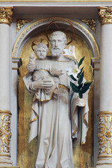 Saint Joseph, altar in the Cathedral of Saint Teresa of Avila in Bjelovar, Croatia