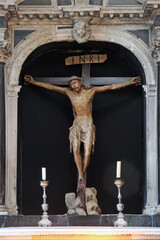 Altar of the Holy Cross in the Cathedral of St. James in Sibenik, Croatia