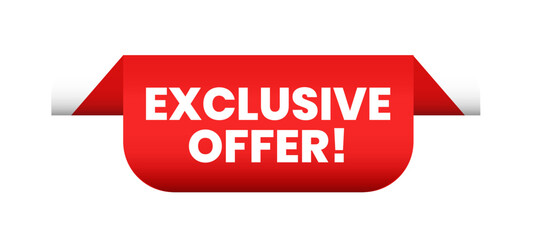 Exclusive offer template vector editable illustration