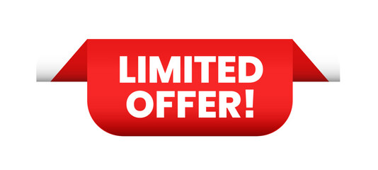 Limited offer template vector editable illustration