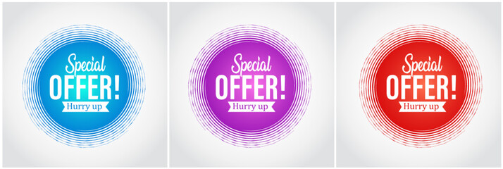 Special offer template vector editable illustration