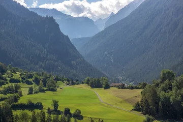 Foto op Plexiglas Landwasserviaduct Landwasserviaduct in Zwitserland in de Alpen