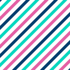 Seamless pattern with neon oblique stripes. Cute and childish design for fabric, textile, wallpaper, bedding, swaddles, toys or gender-neutral apparel. 